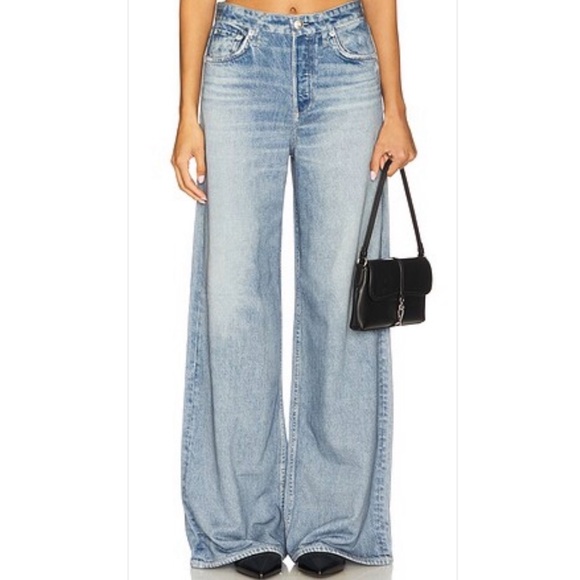 Rag & Bone Miramar Terrie Sophie Wide Leg Jeans (Pants) in Rally.